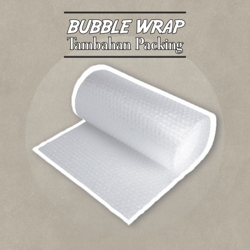 

BUBBLE WRAP Untuk Tambahan Packing Harga Per Satu Barang Ukuran Menyesuaikan