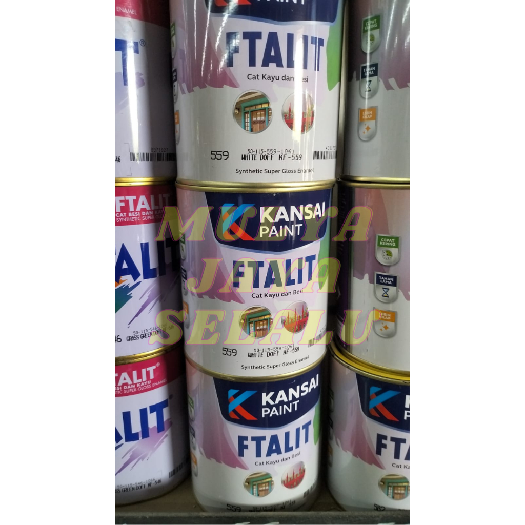 CAT FTALIT 559 PUTIH DOP WHITE DOFF