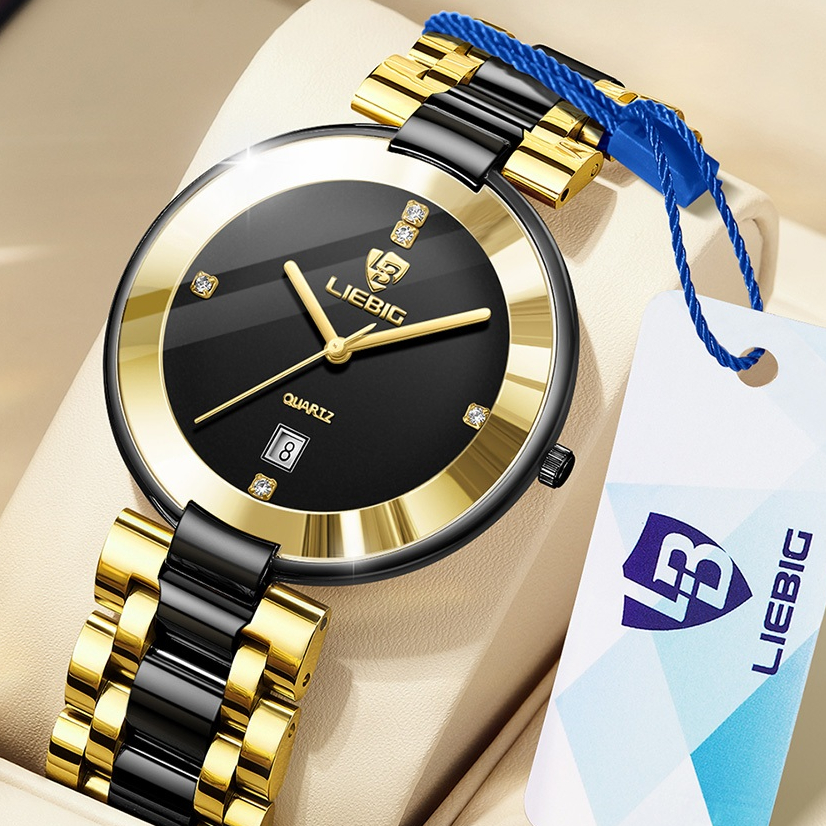 LIEBIG Jam Tangan Wanita Elegan Tahan Air /Jam Tangan Couple Kotak Gratis