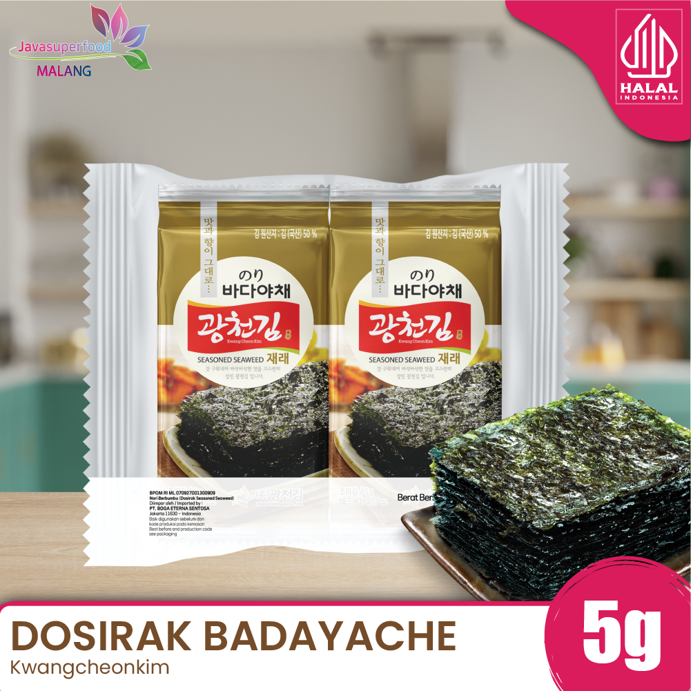 

Nori Snack Seaweed Rumput Laut Badayachae Kwangcheon