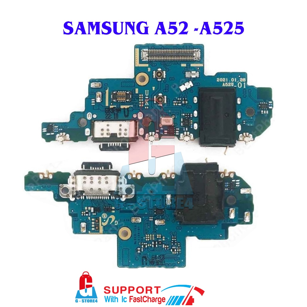 PCB BOARD PAPAN CAS KONEKTOR CHARGER SAMSUNG A52 A525 NEW ORIGINAL