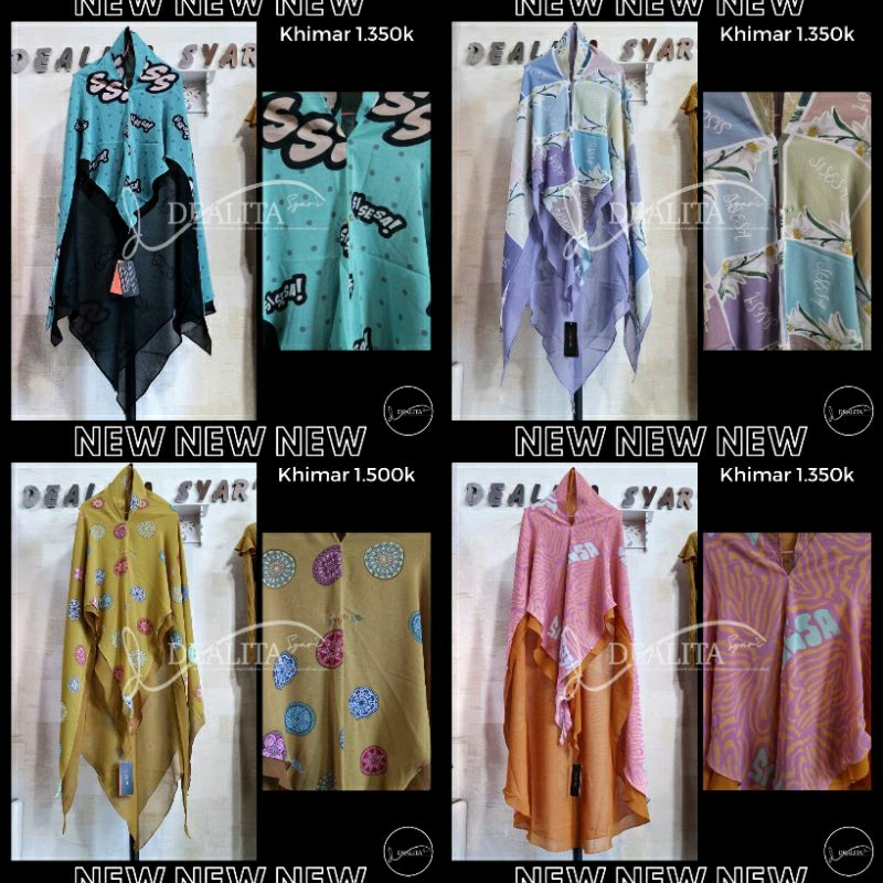 Sisesa New Khimar Pop Art Maroco Jamilah Zalza Limited