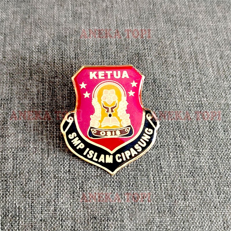 Pin Osis Sekolah Pin Bros Logo Osis Custom Pin Anggota Osis - Aneka Topi