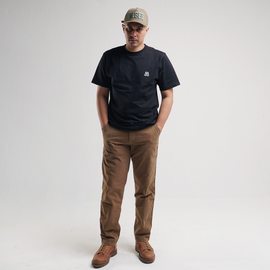 Kaos Original MGEE - Kaos Kasual Lengan Pendek Pria Original MGEE Oliver 110 Black