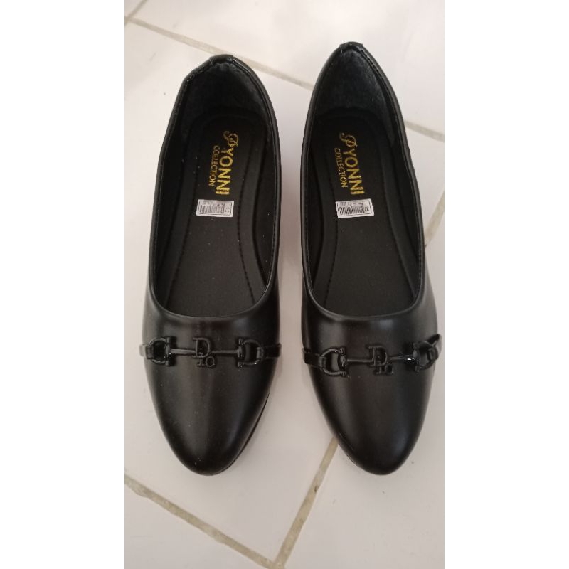 sepatu balet DIOR, sepatu kantor, sepatu wanita, elyrosa