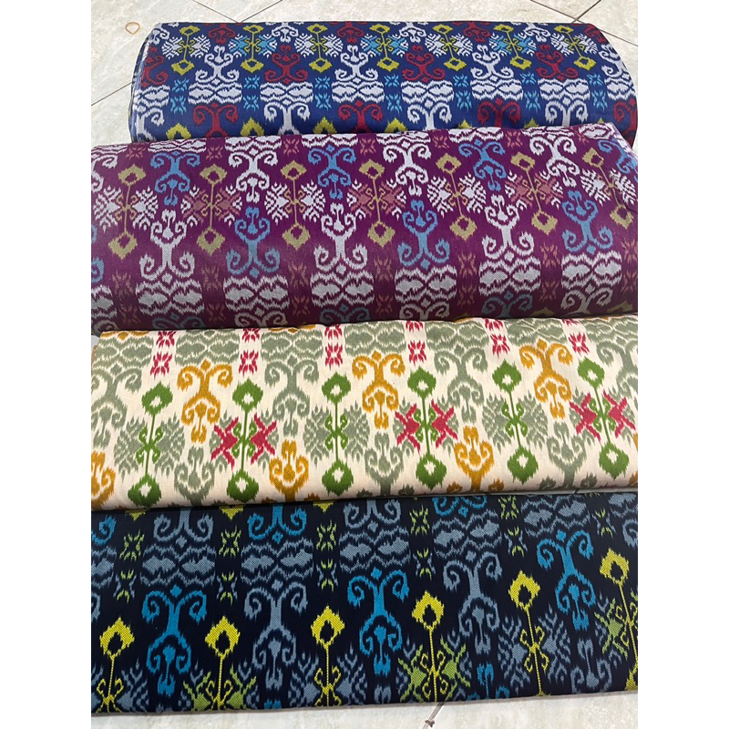 batik katun motif songket halus/kain bahan batik katun halus motif songket best quality