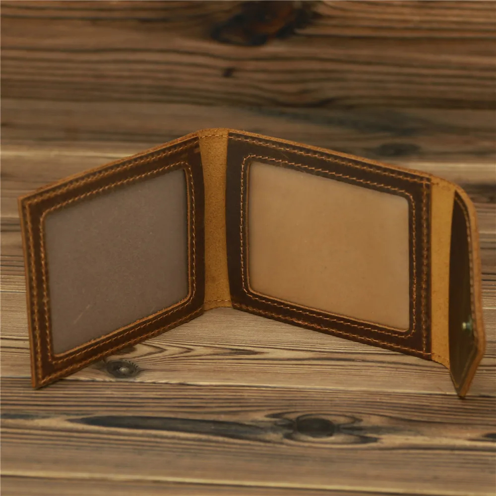 Dompet Kartu Pria Kulit Asli Handmade - Dompet Kartu Kulit Sapi Asli - Dompet Lipat Asli Kulit Premi