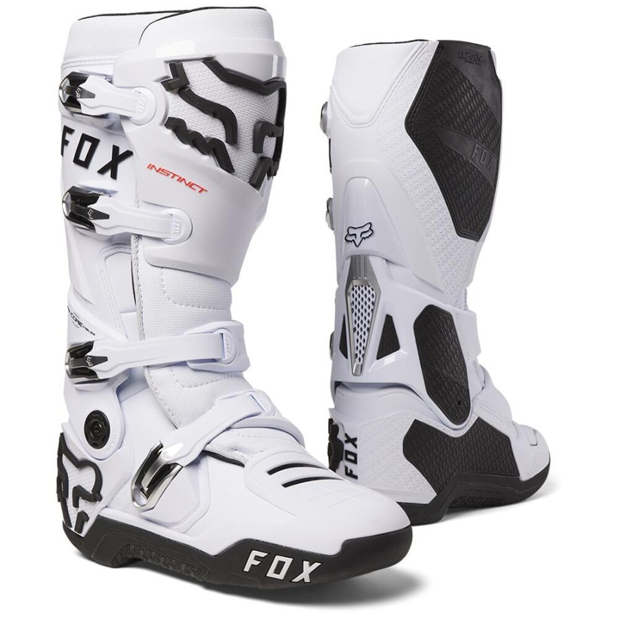 Sepatu Boots Fox Instinct White Boots FOX Instinct Cross Trail Adventure Original