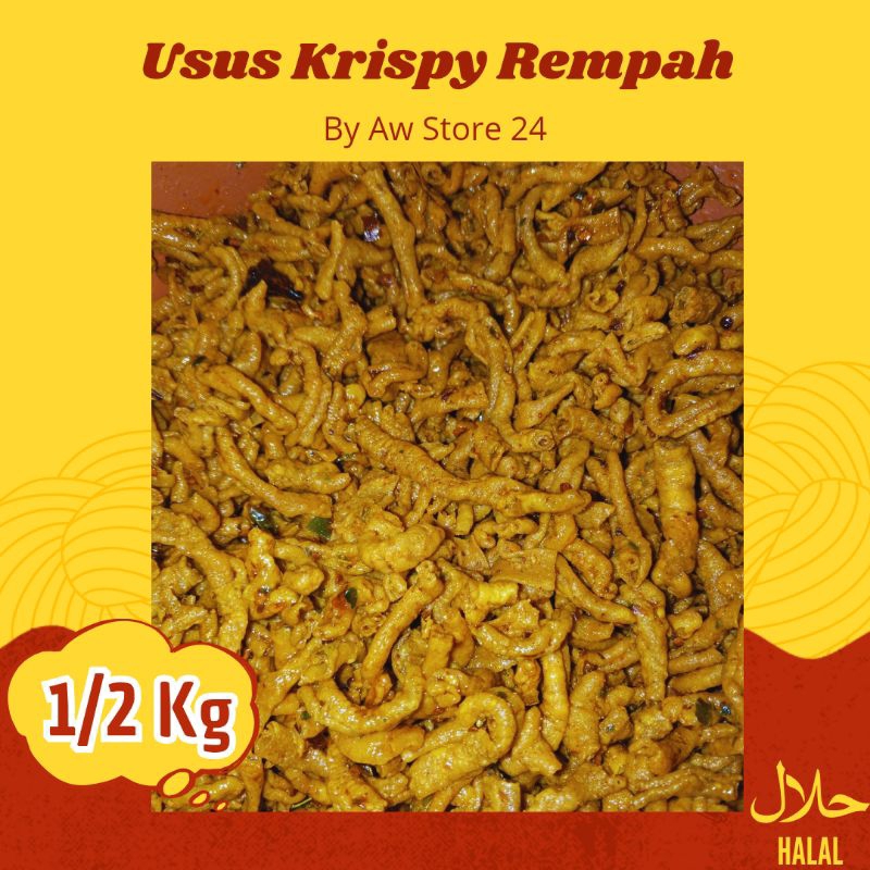 

Usus Krispy Bumbu Rempah 1/2 Kg