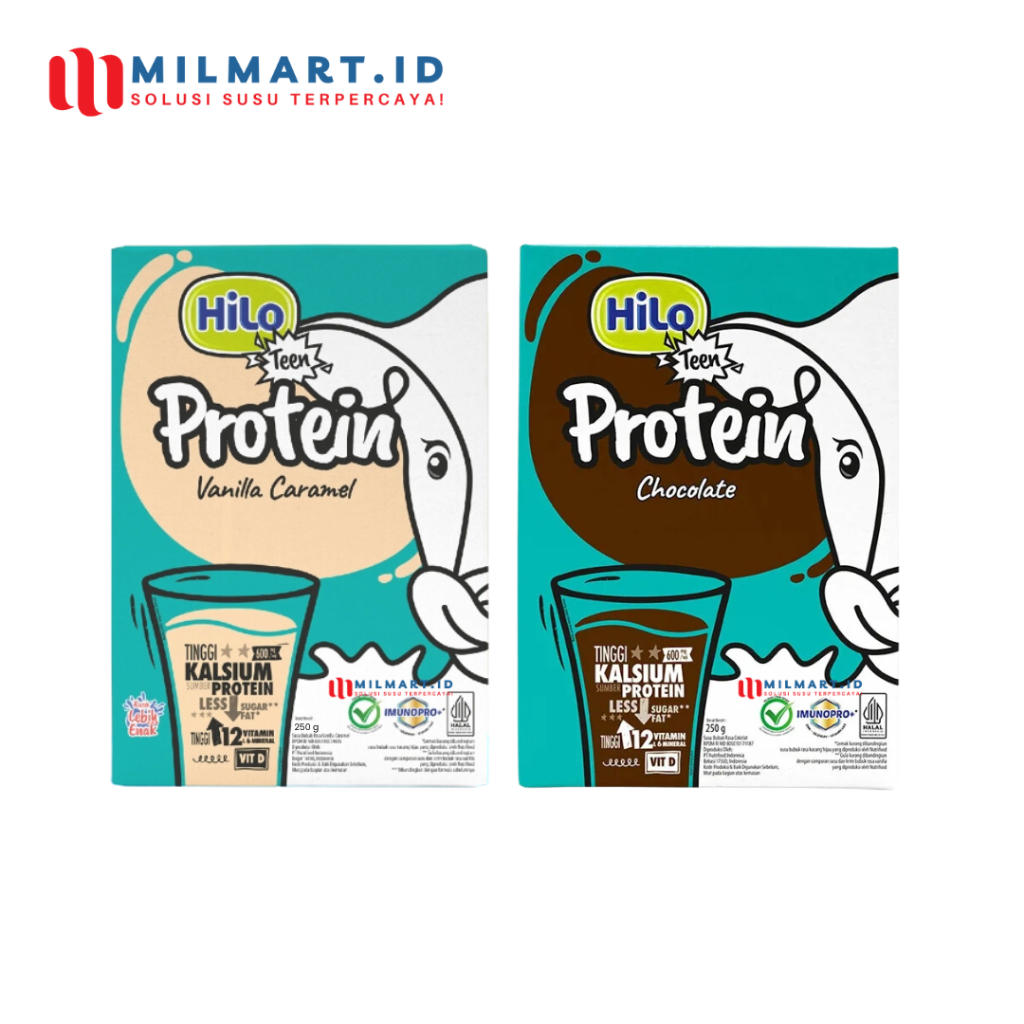 

HILO TEEN COKLAT CHOCOLATE VANILA CARAMEL 250 G SUSU PERTUMBUHAN