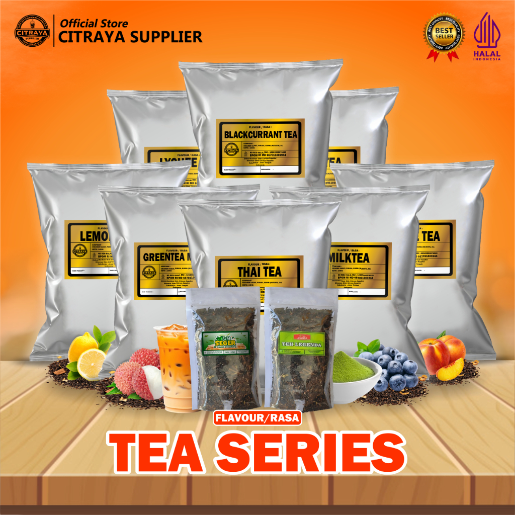 BUBUK MINUMAN ANEKA RASA TEH TEA SERIES / SERBUK MINUMAN ANEKA RASA TEH TEA SERIES / BUBUK INSTAN AN