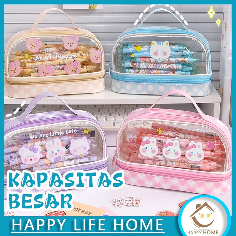 

Cartoon Large Capacity Pencil Case Wholesale Student Handheld Pencil Case Storage Bag Cute Cosmetic Bag Stationery Box