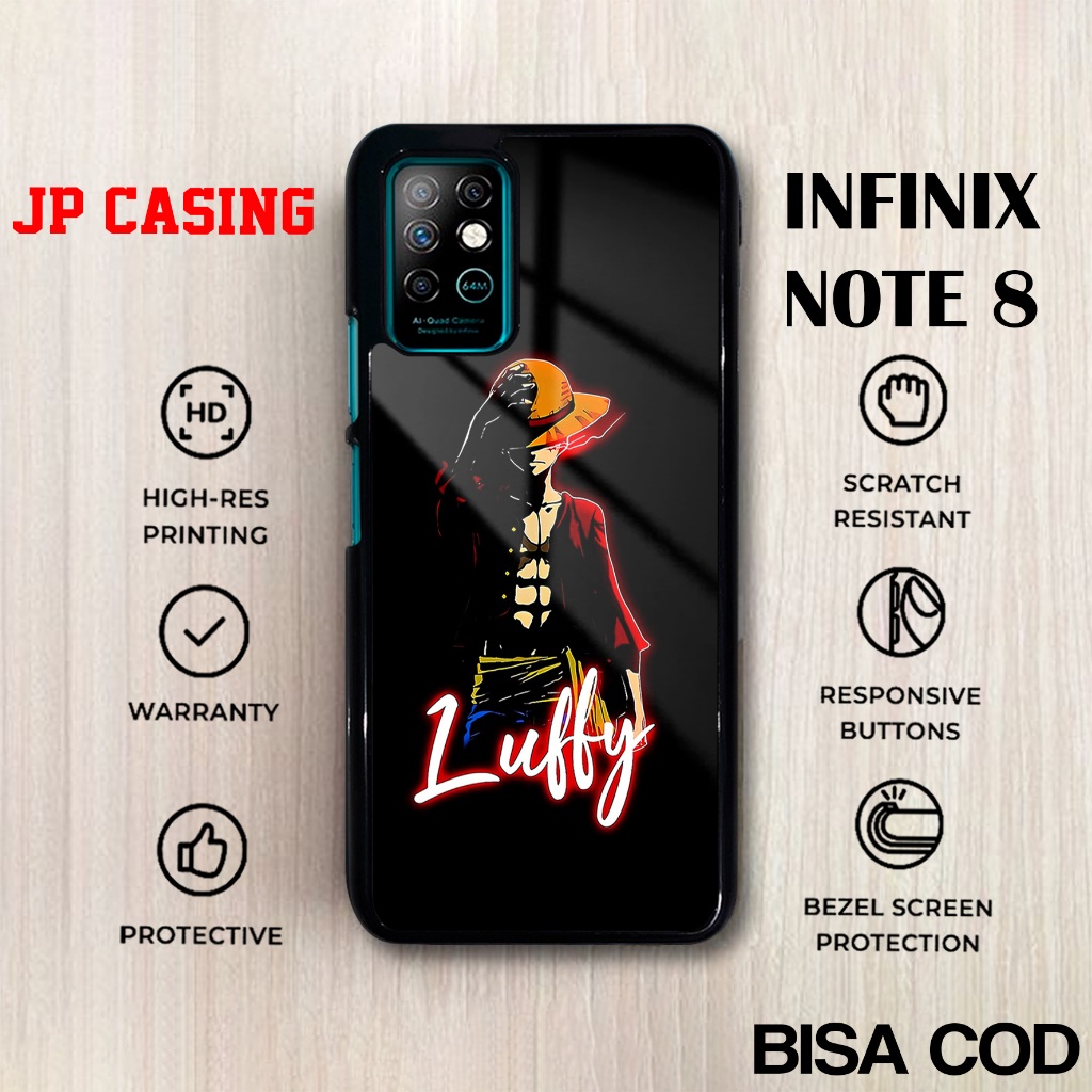 Case Infinix Note 8 Terbaru - Infinix Note 8 - Motif Anime Glow In The Dark - Hardcase Premium Gloss