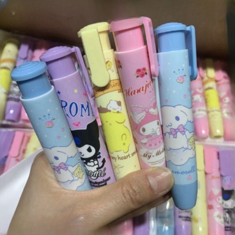 

Penghapus Pensil Mekanik / Penghapus Bentuk Lipstick Karakter Lucu / Mechanical Eraser / Hapusan Eraser Lipstik