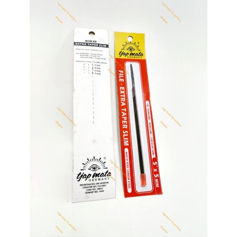 CAP MATA Kikir Gergaji Kayu 5' inch Original / Kikir TJAP MATA Germany /  Pengasah Gergaji Kayu
