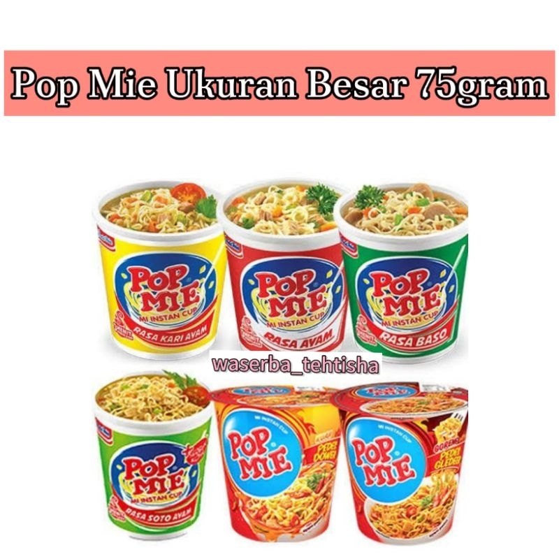 

waserba_tehtisha| Pop Mie Besar 75gram Aneka Rasa/ Pop Mie Besar