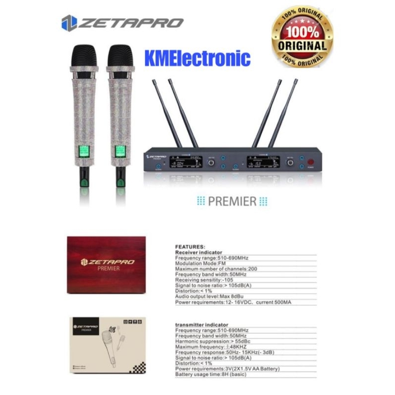mic wireless Zetapro premiere / wireless mic Zetapro premiere