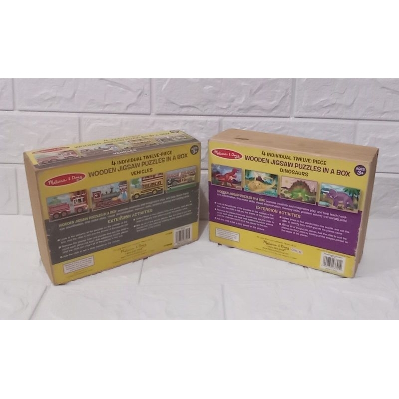 2 Set Puzzle kayu Melissa n Doug Preloved