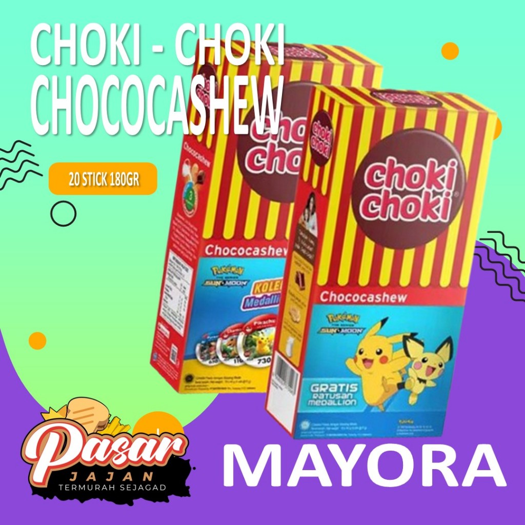 

Choki Choki Chococashew 20 Stick 180Gr