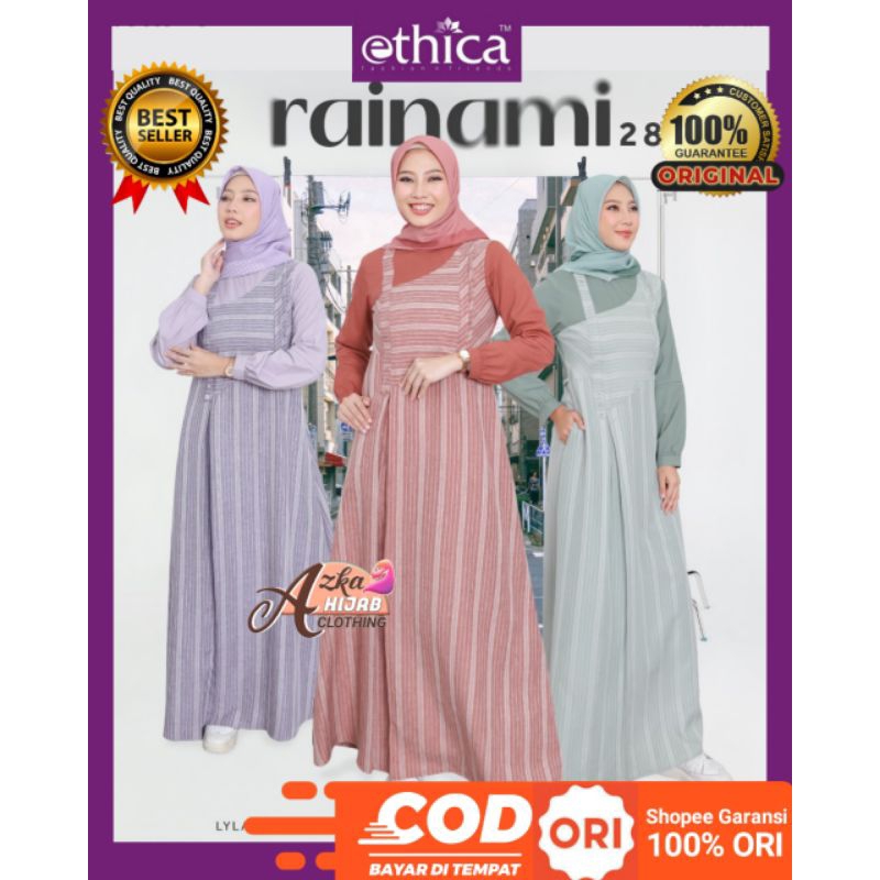 GAMIS ETHICA RAINAMI 28 ORIGINAL / GAMIS ETHICA 2025 / GAMIS SIMPLE ELEGAN / GAMIS MODERN / DRESS CA