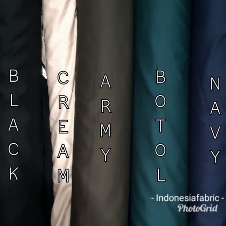 Kain Bahan meteran Katun Jepang Polos Tokai Twill Viscose