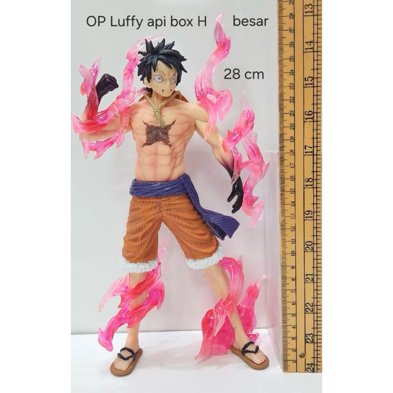 action figure one piece luffy aura besar