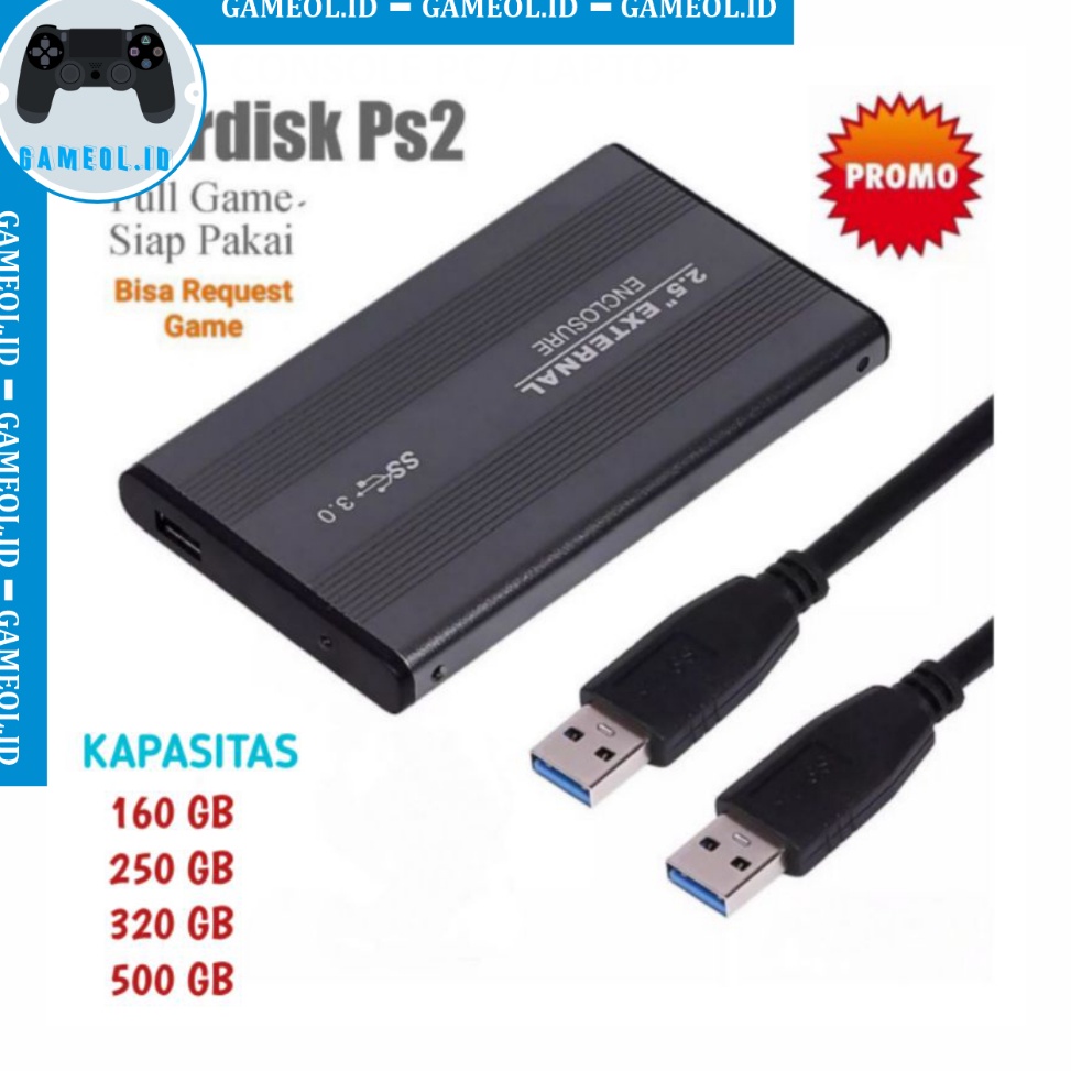 KODE N97R HDD EKSTERNAL PS2 FULL GAME BISA REQUEST  HDD GAME PS2 LENGKAP