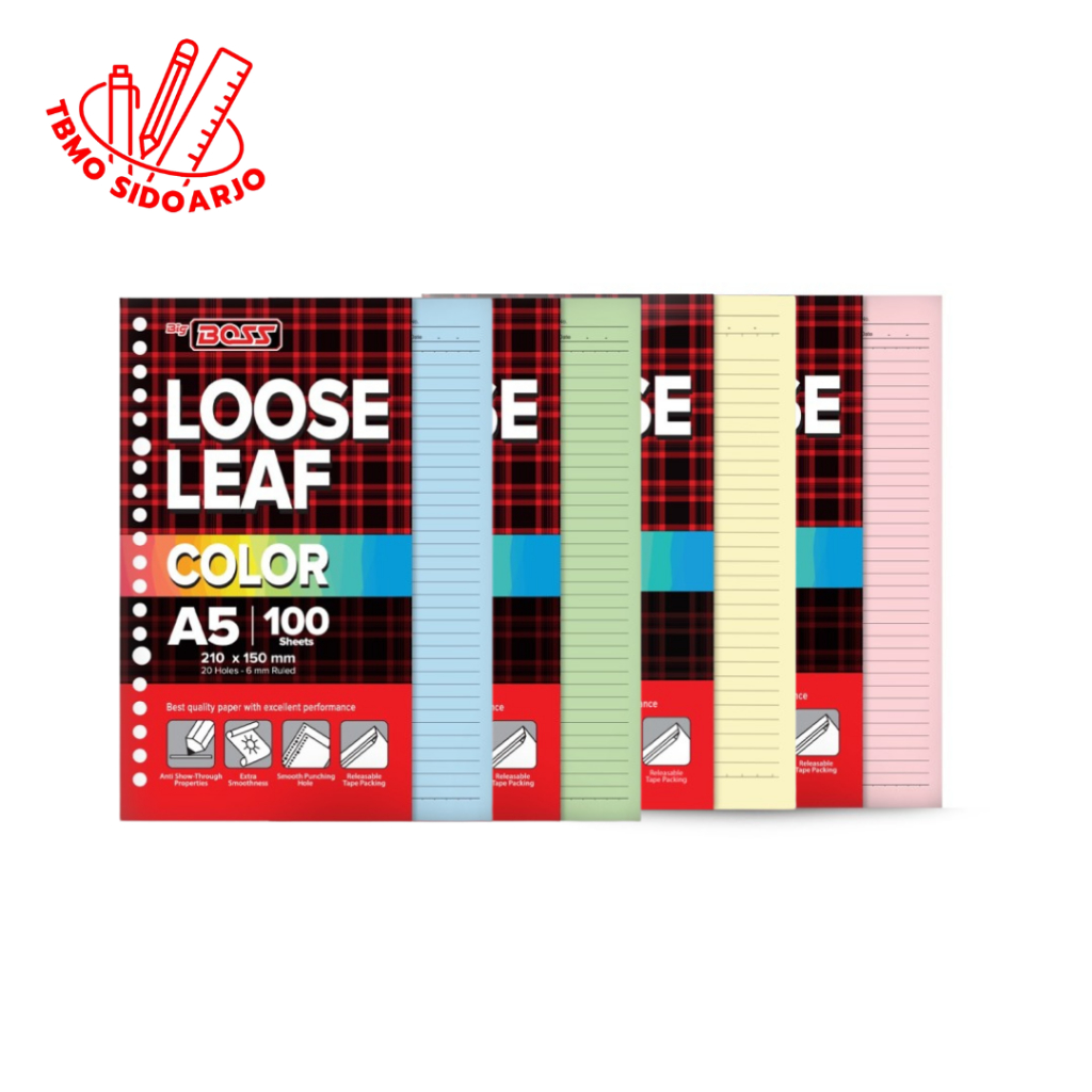 

TBMO Loose Leaf Big Boss A5 Warna 100 Lembar