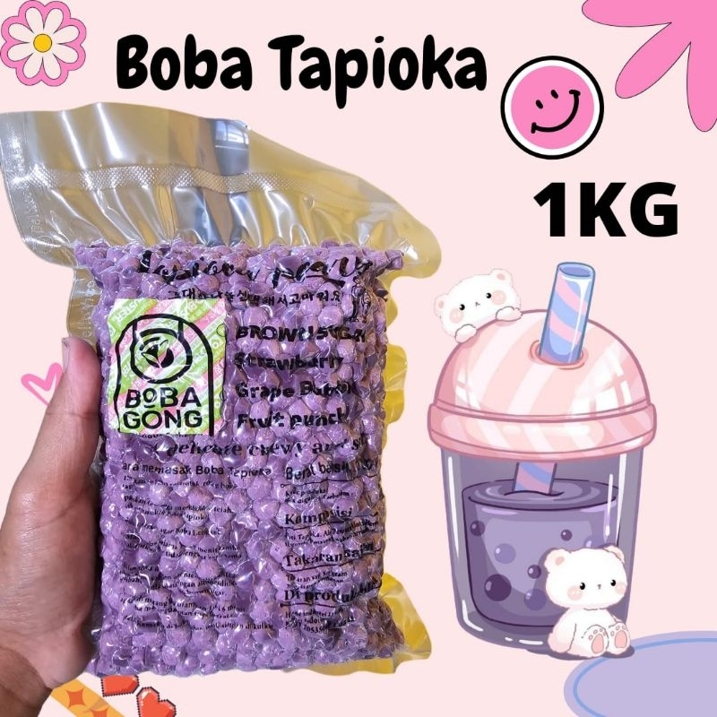 

BOBA Pearl VIRAL RASA ANGGUR 1 KG ENAK dan Lezat