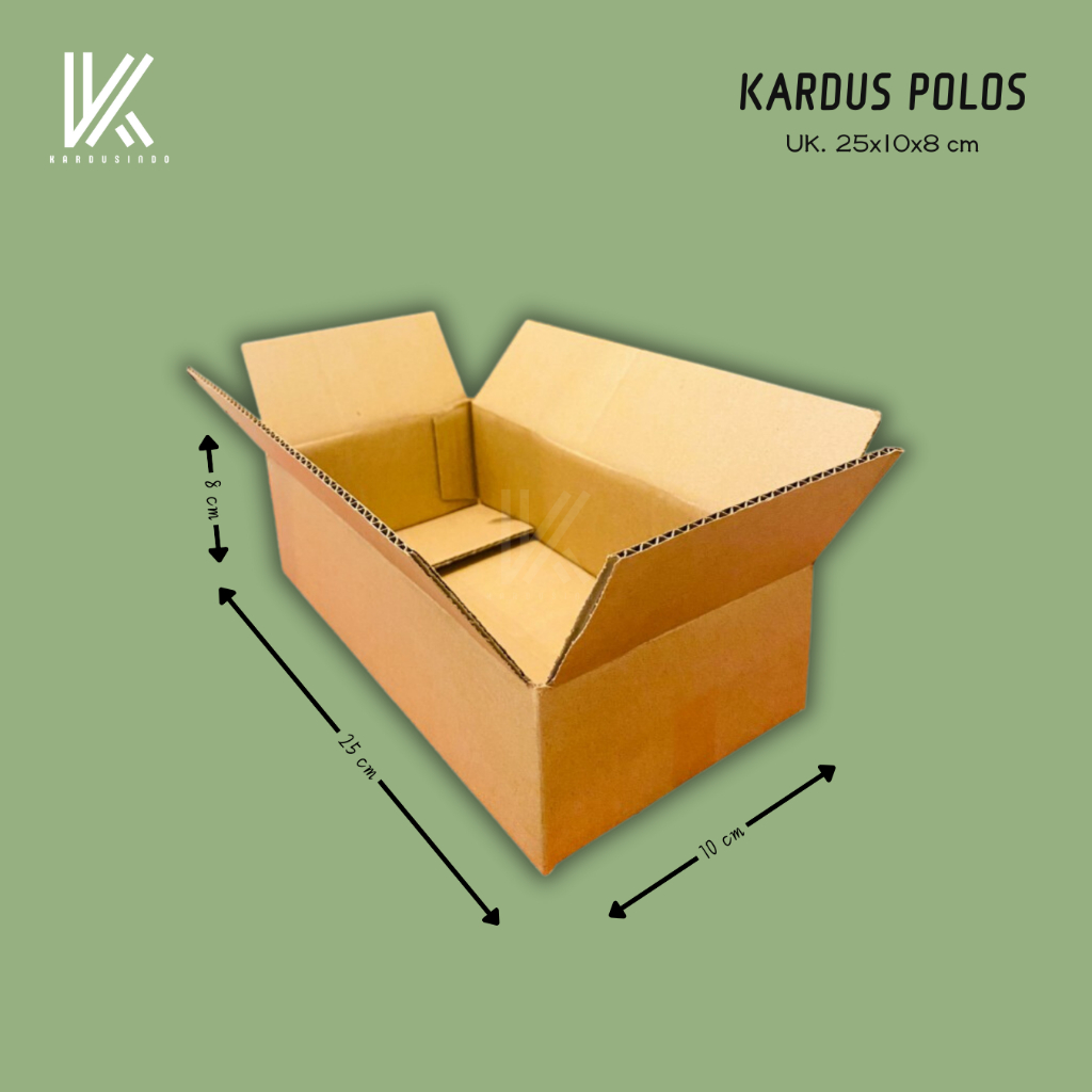 

KARDUS BOX POLOS BARU UK 25x10x8 CM