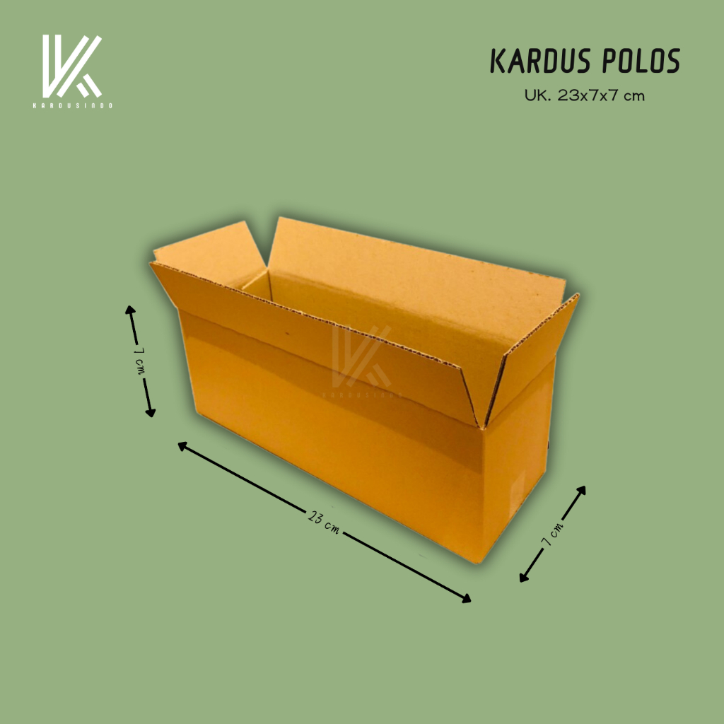 

KARDUS BOX POLOS BARU UK 23x7x7 CM