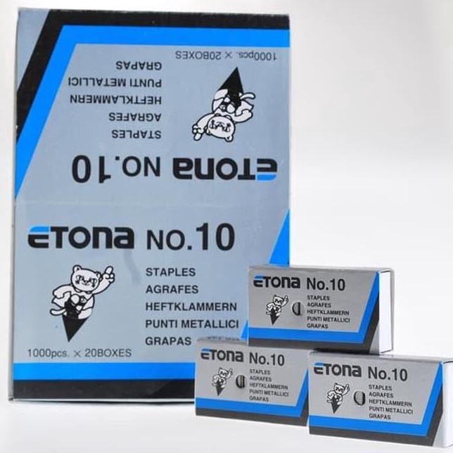 

1 Pack 2 Box Kecil Isi Staples Etona no 1