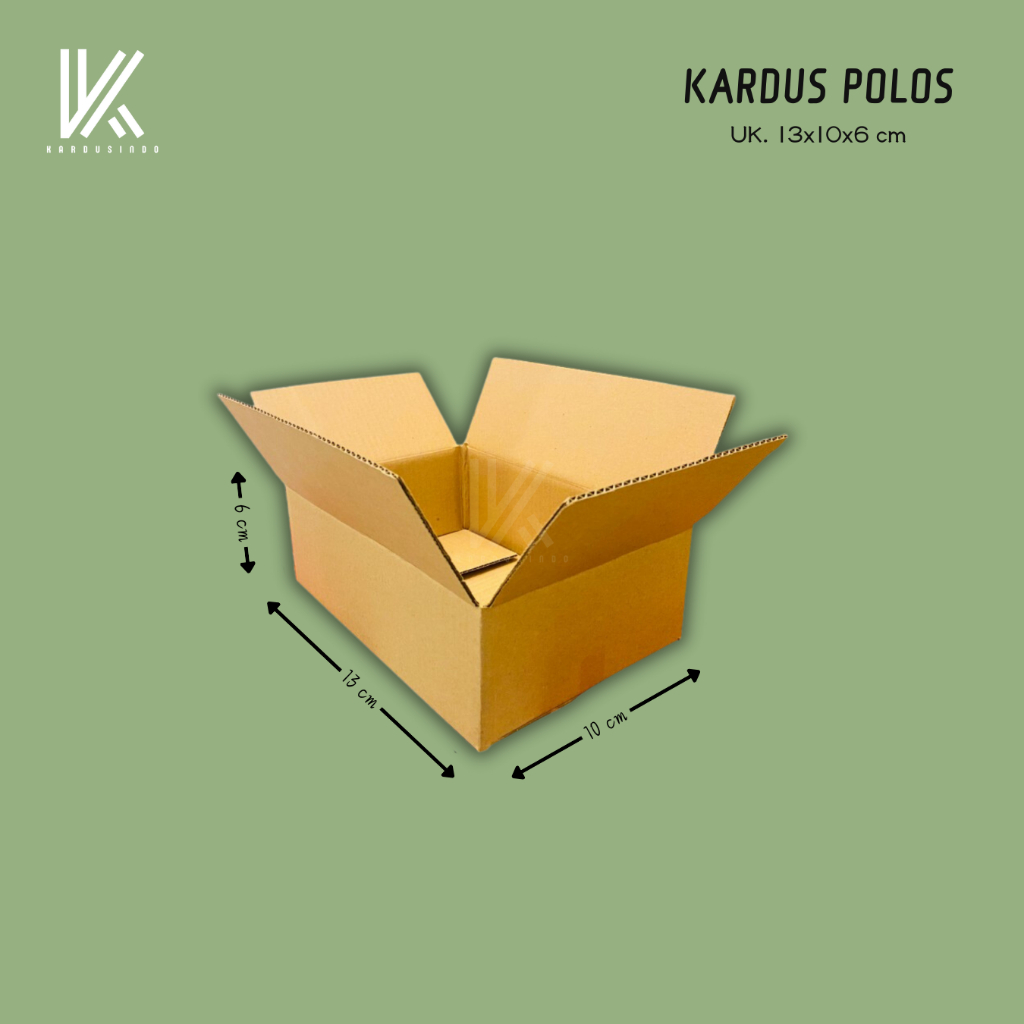 

KARDUS BOX POLOS BARU UK 13x10x6 CM
