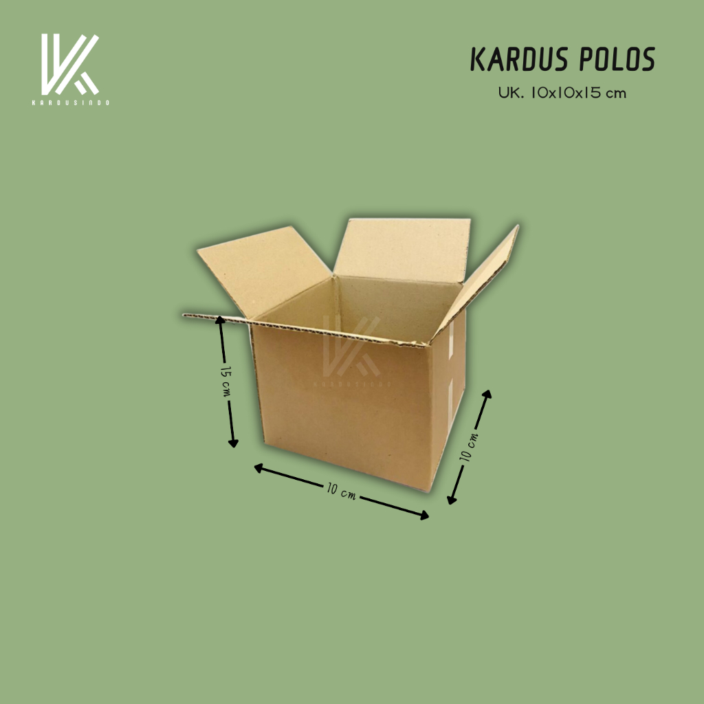 

KARDUS BOX POLOS BARU UK 10x10x15 CM