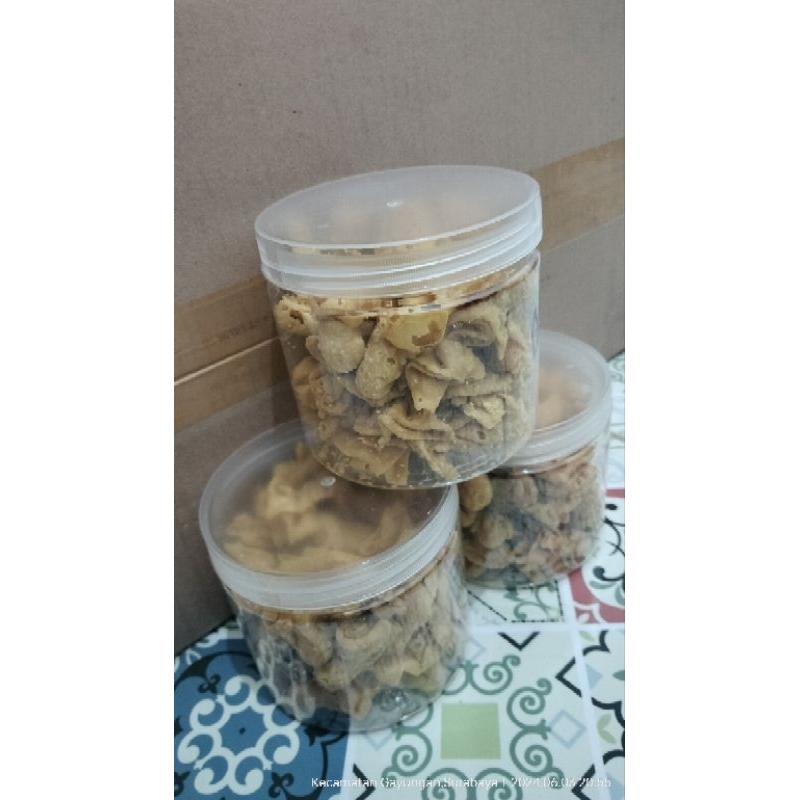 

snack cumi abon kemasan toples 200g