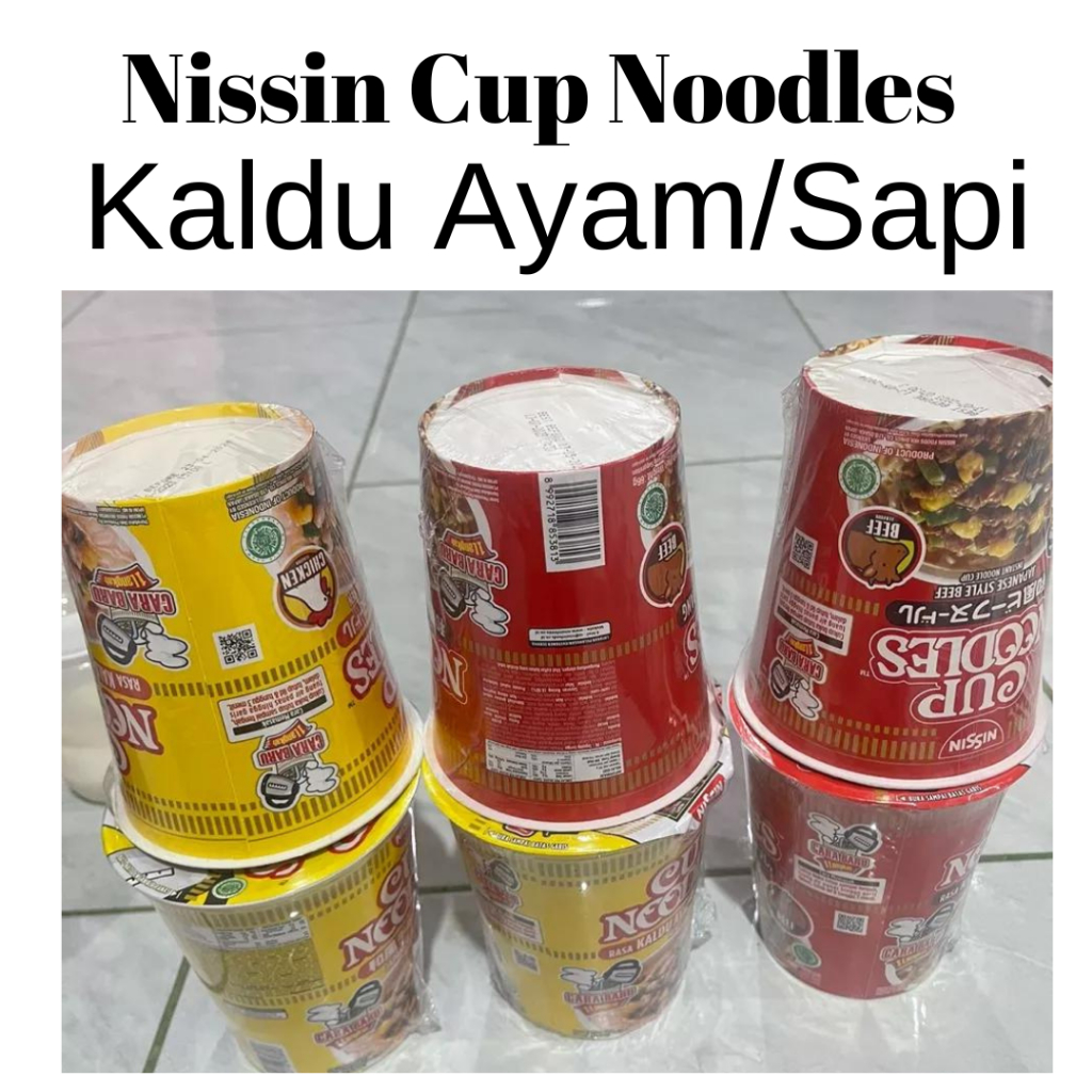

Nissin Cup Noodles Varian Kaldu Ayam/Sapi