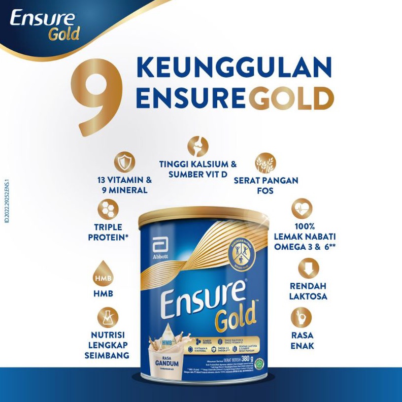 

Terlaris ENSURE GOLD GANDUMVanila 38g