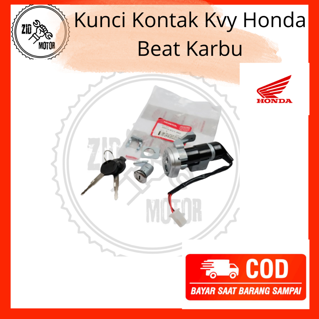 Kunci Kontak KVY Honda Beat Karbu / Kunci Kontak KVY 1Set Beat Karbu