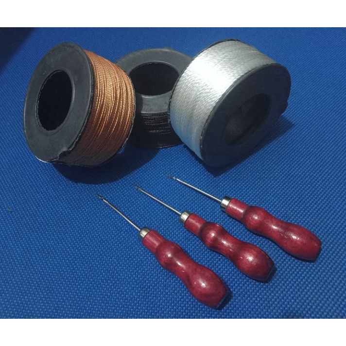 DISKON Paket alat sol sepatu sandal jarum sol benang nilon