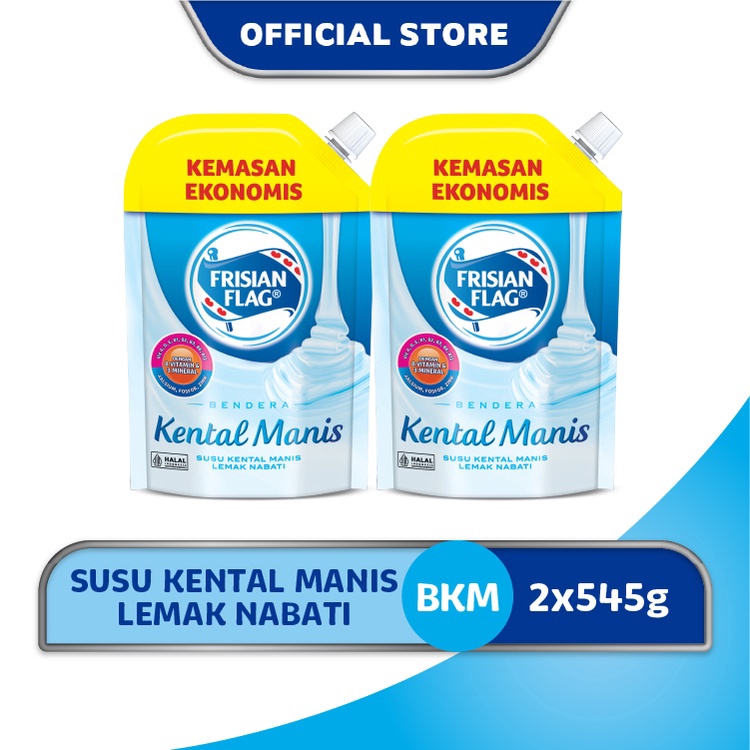 

Termurah Frisian Flag Bendera Kental Manis Pouch 545gr x 2 Pcs