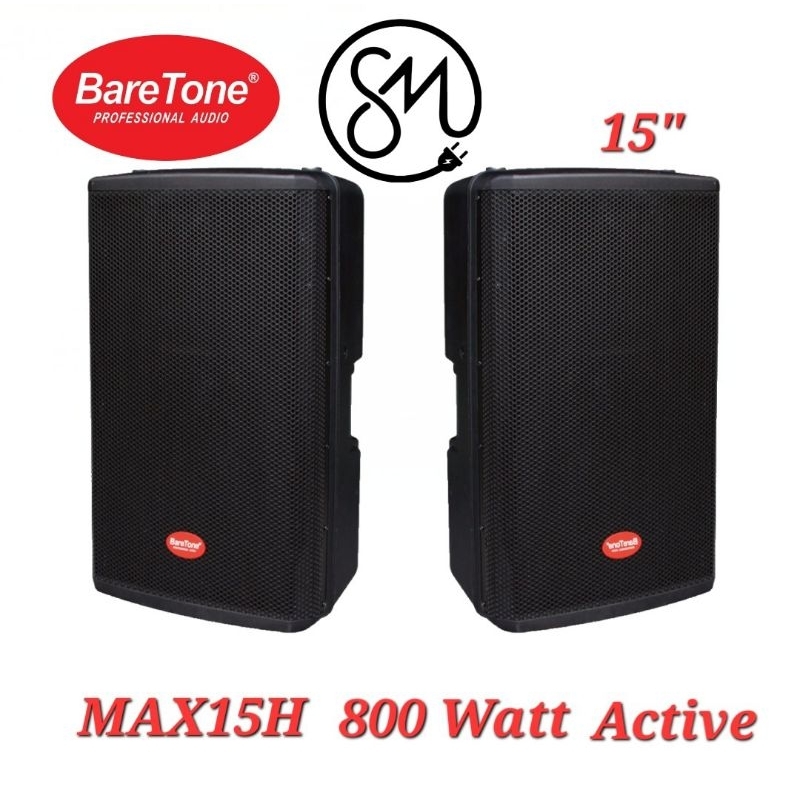 Speaker Aktif Baretone 15 inch MAX15H 800 watt Active MAX 15H 1 set (2 unit)