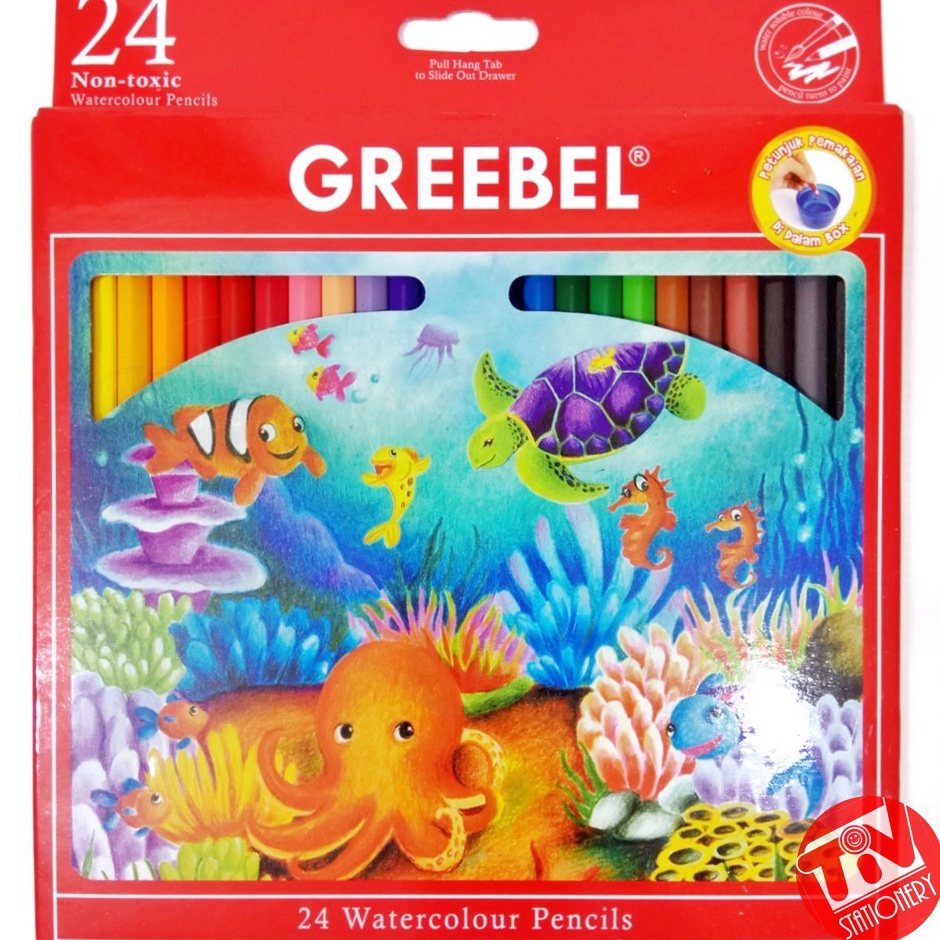 

Pensil Warna GREEBEL Watercolour 24 Warna