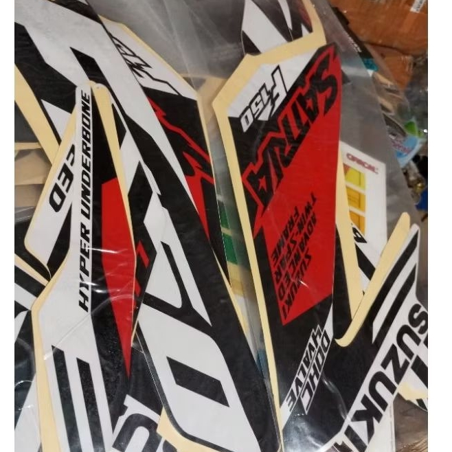 STRIPING STANDAR LIST STIKER MOTOR SUZUKI SATRIA FU 150 FI LED INJEKSI TAHUN 2022 FU FI LED INJEKSI