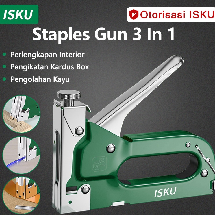 

ISKU staple paket staples tembak tacker isi atau refil 138 stapler jok staples stepler tembak stepler stapler tembak stapler