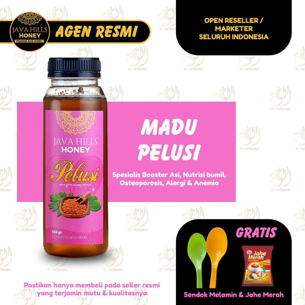 

Madu Pelusi Javahills Java Hills Honey Premium Raw Pelancar ASI dan Stamina Ibu Hamil Bumil