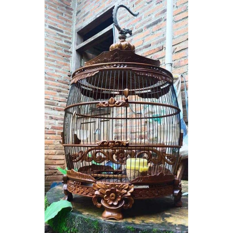 sangkar burung kandang ukir jati jepara