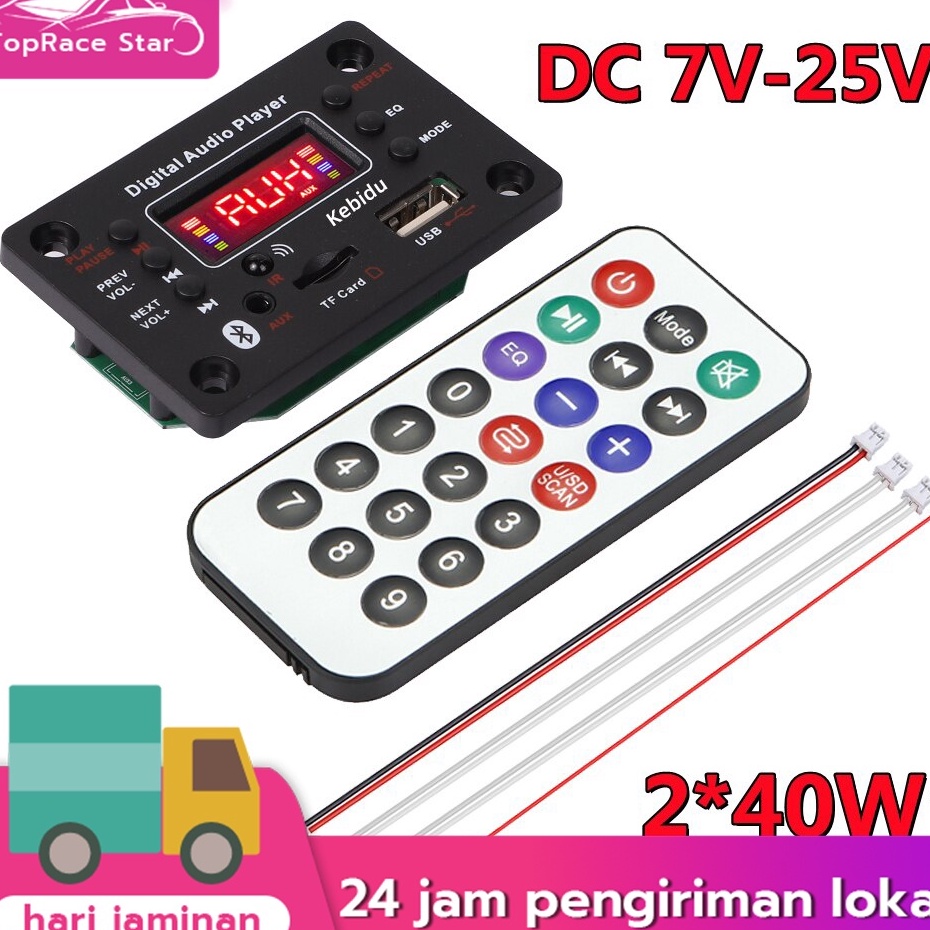 Sale Ready StockModul Pemutar MP3 12v Bluetooth Model Kotak  Mp3 Kit Modul Bluetooth Versi 5 USB AUX