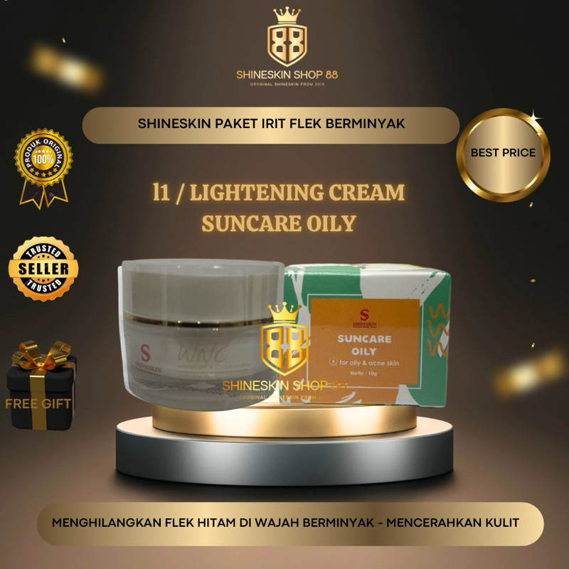 SHINESKIN PAKET IRIT FLEK FOR OILY SKIN /  PAKET FLEK KULIT BERMINYAK