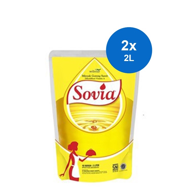 

Terlaris Sovia Minyak Goreng Pouch 2 x 2 L