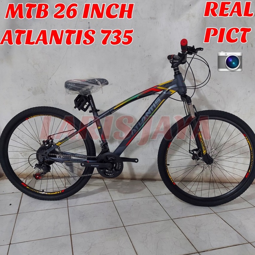 Tidak Diragukan SEPEDA GUNUNG 26 INCH ATLANTIS SEPEDA GUNUNG MURAH SEPEDA GUNUNG LIMITLESS  Sepeda g